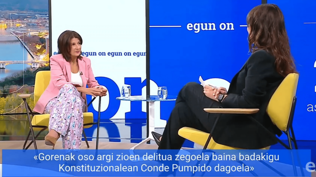 Laura Garrido pide que el Parlamento vasco «conozca» lo que están negociando PNV, EH Bildu y PSE sobre un nuevo estatuto